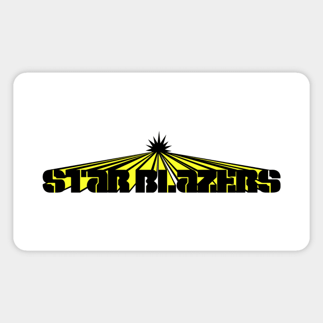 Star Blazers Logo - Black and Yellow Magnet by MalcolmDesigns